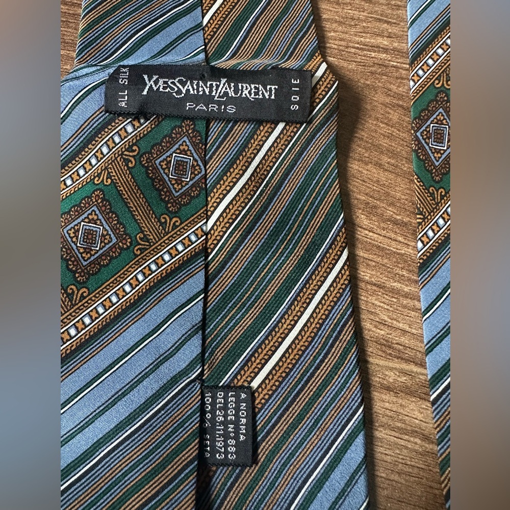 Yves Saint Laurent Vintage Silk Ties – Set of 2 – Made in Italy - Picture 6 of 8